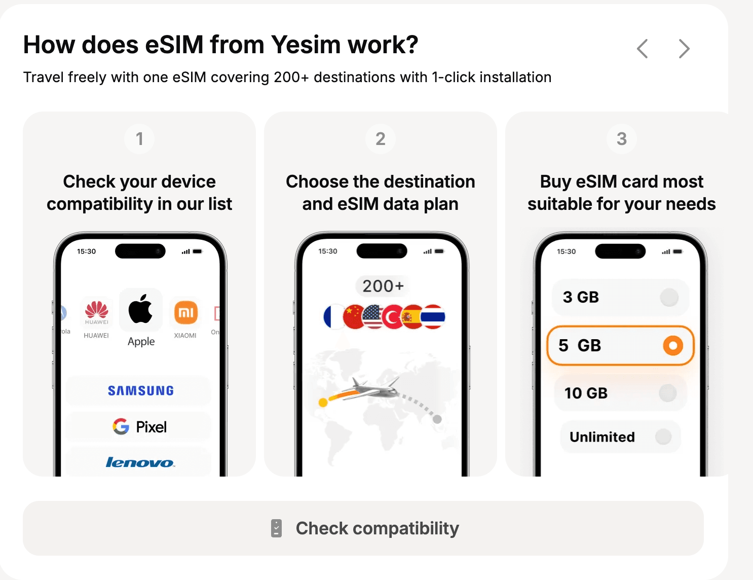 Yesim — eSIM onboarding (how it works)